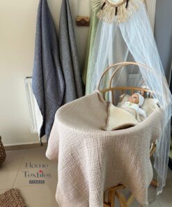 Bej Rengi Pamuklu Müslin Bebek Yorganı: Yumuşacık, Hafif ve Doğal Uyku İçin İdeal Seçim